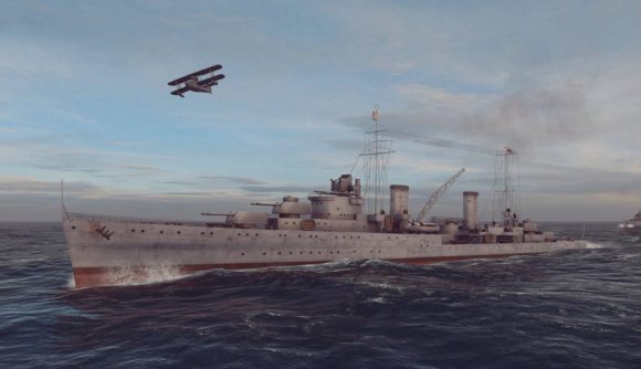War on the Sea warship firing