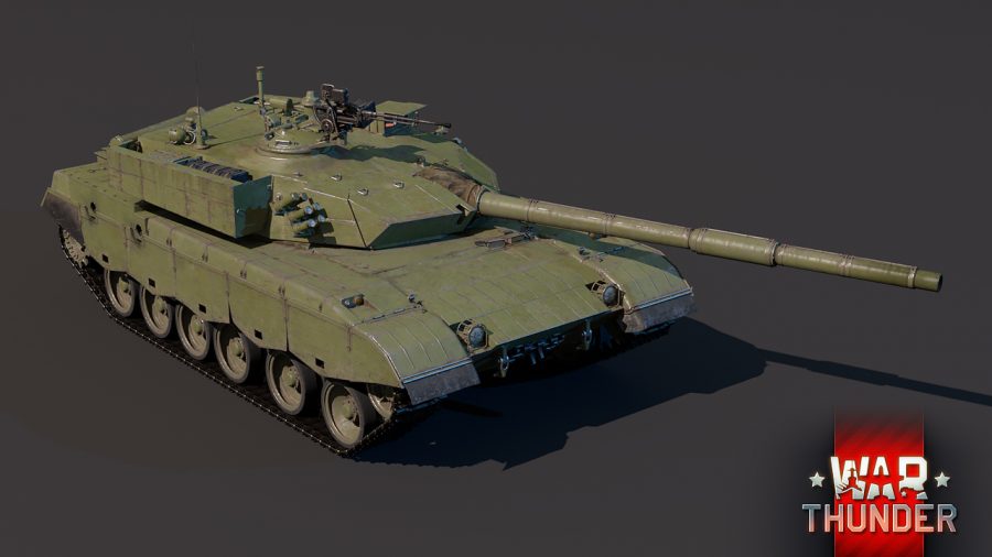 The ZTZ96A War Thunder Tank with a flat roof and in a shimmering green 