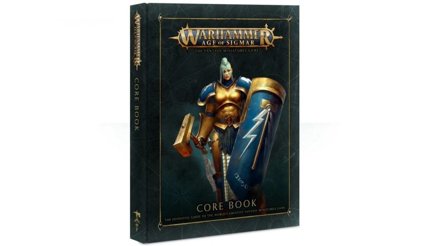 Photo of the cover of Warhammer Age of Sigmar core book