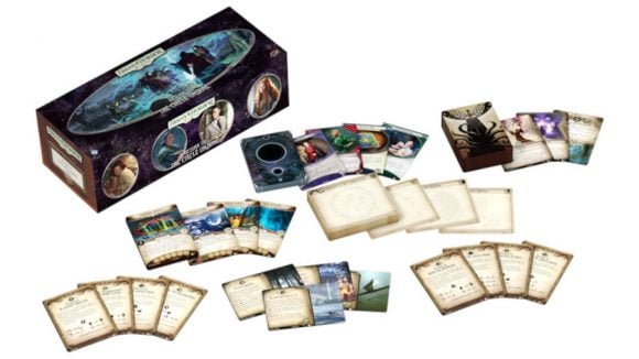 The cards in the expansion box of Arkham Horror: The Card Game
