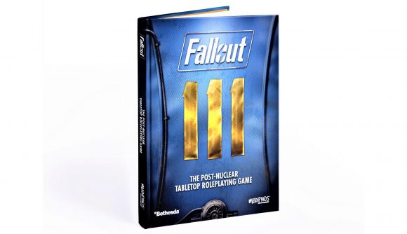 Front cover of the fallout official RPG main rulebook photographed