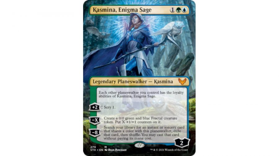 MTG card photo showing Kasmina Enigma Sage