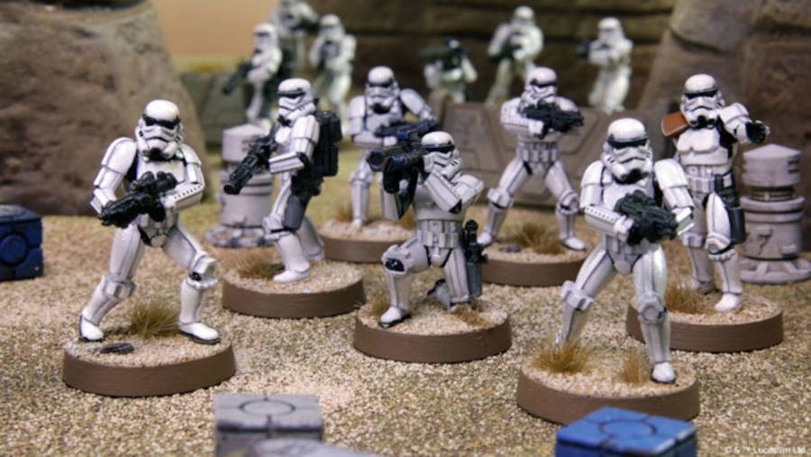 Stromtrooper miniatures from Star Wars: Legion expansions