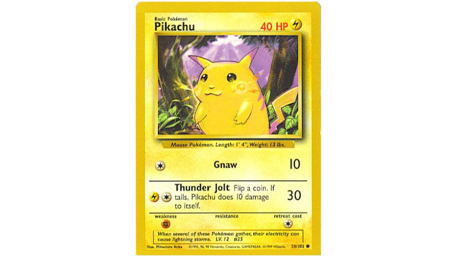 pokemon pikachu card original