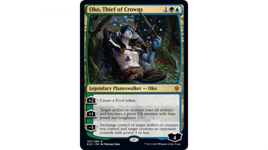 MTG Planeswalkers - Magic The Gathering card artwork for the planeswalker Oko, Thief of Crowns