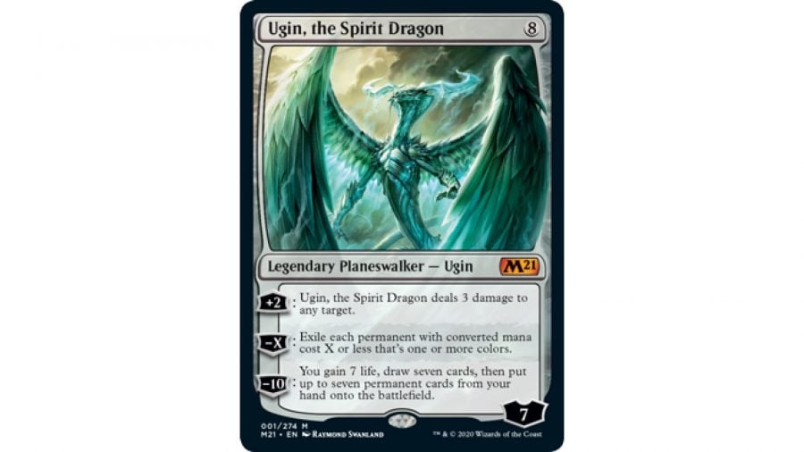 MTG Planeswalkers - Magic The Gathering card artwork for the planeswalker Ugin, The Spirit Dragon