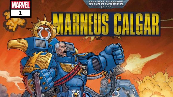 cover art for Marvel Comics' Warhammer 40k Marneus Calgar comic book