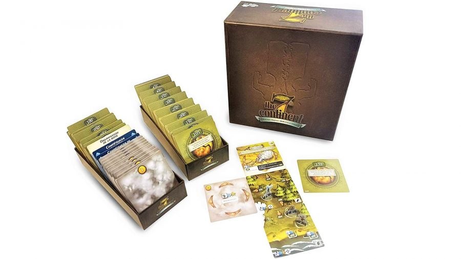 The best solo board games - Photo of the box and contents from the 7th Continent board game