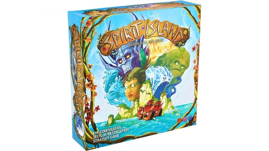 The best solo board games - Photo of the box artwork from the Spirit Island board game