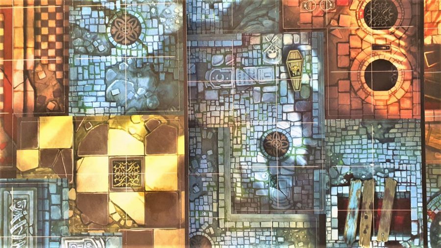 Warhammer Quest Cursed city board tiles photo