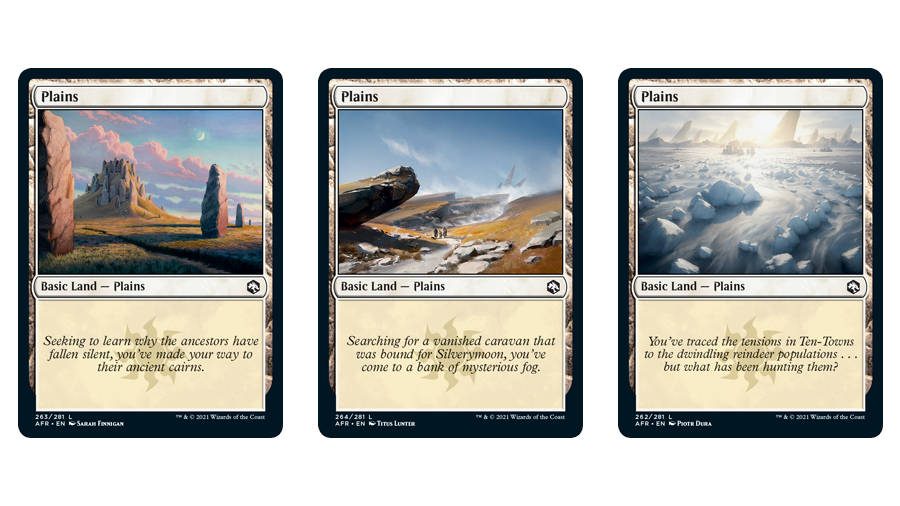 Magic: The Gathering Adventures in the Forgotten Realms land cards