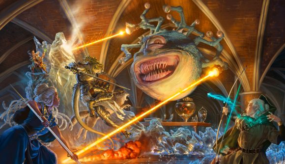 MTG Adventures in the Forgotten Realms spoilers three roleplaying cards Xanathar fighting