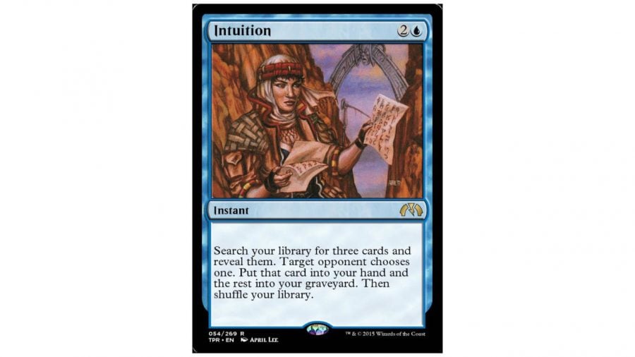Rare Magic: The Gathering Cards - the rarest and most expensive MTG cards - card photo showing Intuition