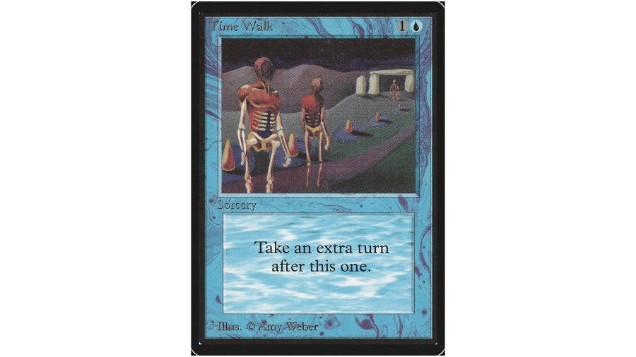 Rare Magic: The Gathering Cards - the rarest and most expensive MTG cards - card photo showing Time Walk