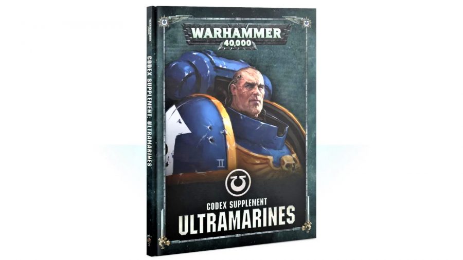 Warhammer 40k Ultramarines guide - Warhammer Community photo showing the 8th Edition 40k Ultramarines codex supplement