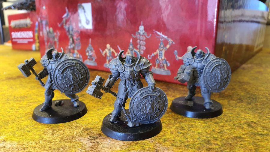 Photo of the Stormcast Eternals Annihilators models from Age of Sigmar Dominion