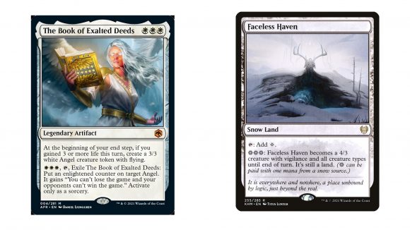 Magic: The Gathering Arena Adventures in the Forgotten Realms banned card two cards next to each other
