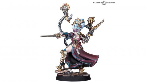 Warhammer 40k sisters of battle combat patrol box pre-orders forge world model photo of lady credo