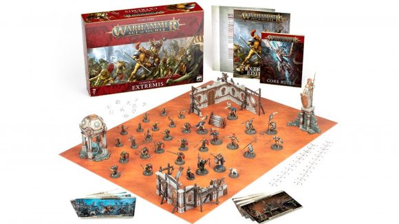 Warhammer Age of Sigmar 3rd edition starter sets Extremis photo of included models and parts