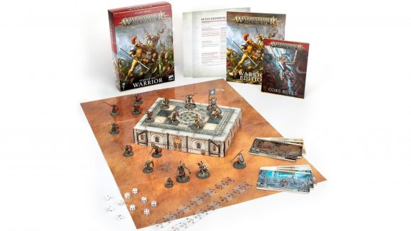 Warhammer Age of Sigmar 3rd edition starter sets Warrior photo of included models and parts