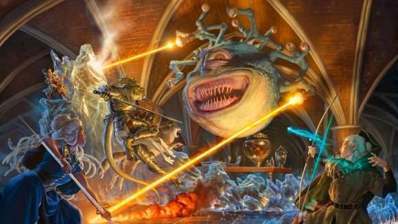 MTG Forgotten Realms DnD Xanathar fighting a party of adventurers