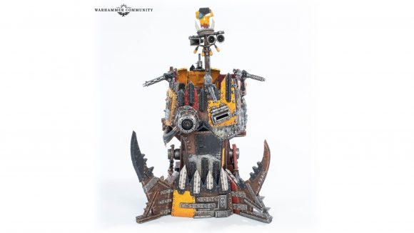 Warhammer 40k Orks codex 9th edition pre-orders Warhammer Community photo showing the new Big 'Ed Bossbunka fortification model for the Orks