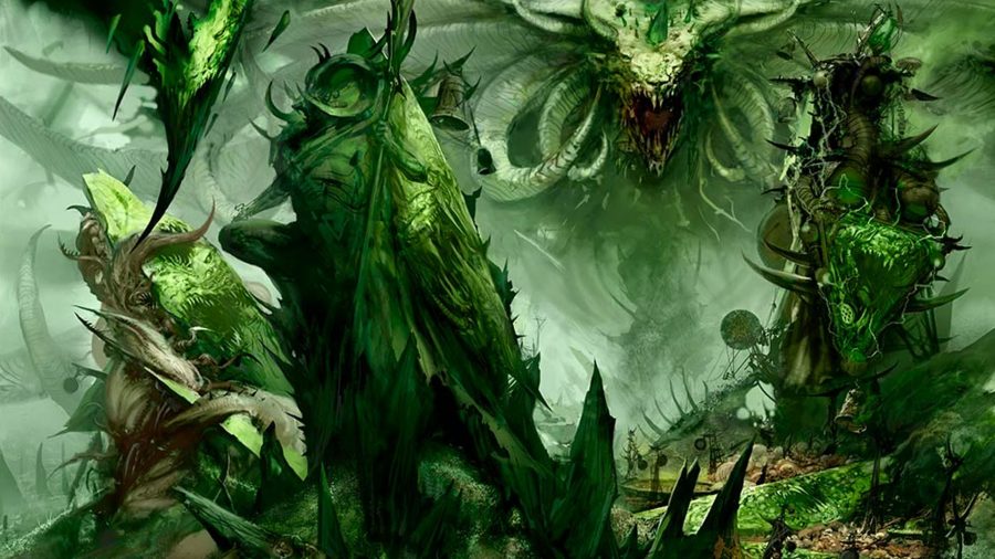 Warhammer Age of Sigmar Skaven faction guide Games Workshop artwork showing the skaven god, the great horned rat
