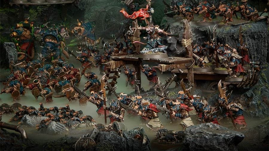 Warhammer Age of Sigmar Skaven faction guide Games Workshop photo showing a large skaven army