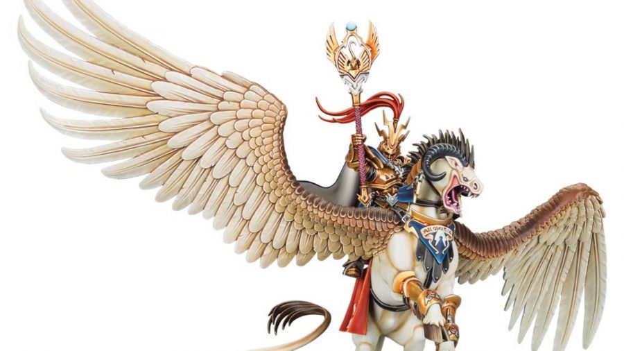 Warhammer Age of Sigmar Stormcast Eternals Lore and Tactics Warhammer Community photo showing the model for Aventis Firestrike