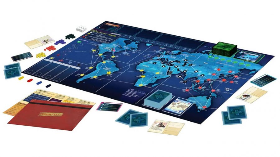 2-player board games Pandemic Legacy: Season 1 board and packages