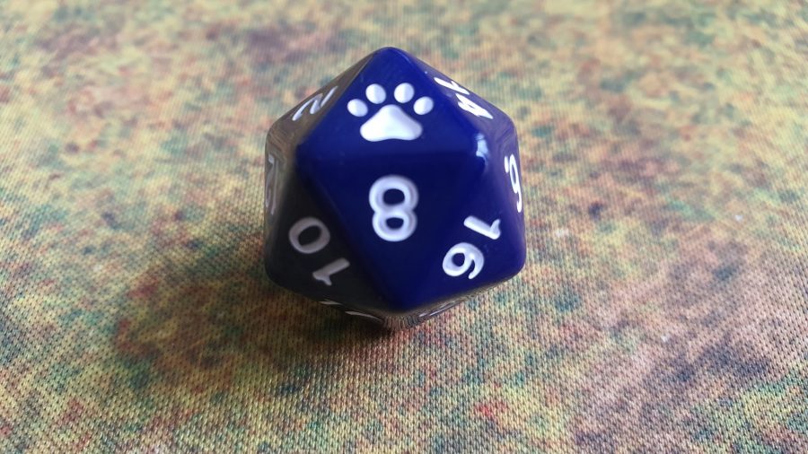 Animal Adventures starter set review - author's photo showing the provided d20