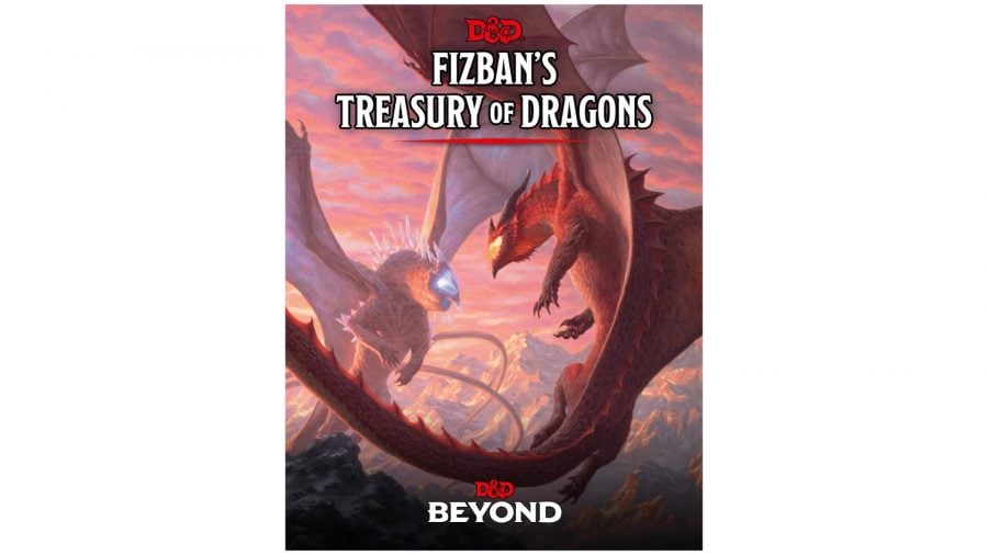 Dungeons and Dragons Fizban's Treasury of Dragons book cover art