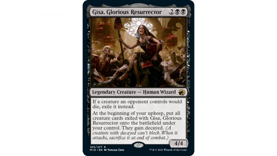 Magic: The Gathering Innistrad Midnight Hunt spoilers of the weekend - Gisa, Glorious Resurrector card art