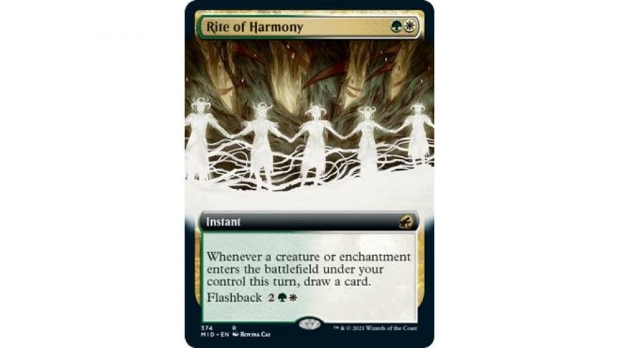 Magic: The Gathering Innistrad Midnight Hunt spoilers of the weekend - Rite of Harmony card art