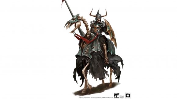 Warhammer Age of Sigmar Soulbound Soulblight Gravelords archetypes expansion - Cubicle 7 artwork showing a Black Knight