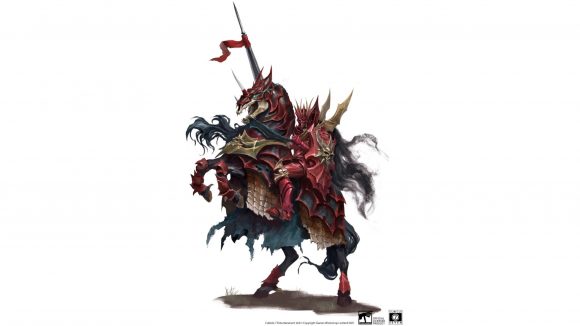 Warhammer Age of Sigmar Soulbound Soulblight Gravelords archetypes expansion - Cubicle 7 artwork showing a Blood Knight