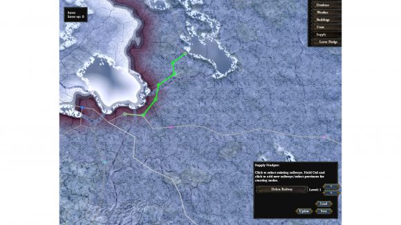 Hearts of Iron 4 DLC the 'nudge' command being used to create new railway lines