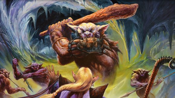 Magic: The Gathering DnD Adventures in the Forgotten Realms a Bugbear holding a club