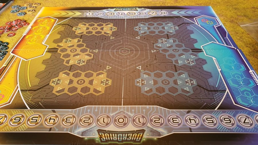 Mantic Games OverDrive review - Author's photo showing the OverDrive core set game board