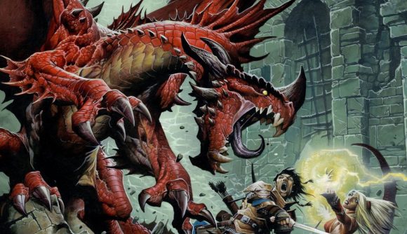 Pathfinder Nexus a dragon fighting a pair of adventurers
