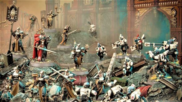 Warhammer 40k Thousand Sons Kill Team Warpcovens rules - Warhammer Community photo showing models from Kill Team Chalnath box set