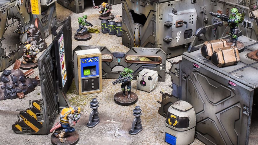 Deadzone third edition miniatures and painted terrain