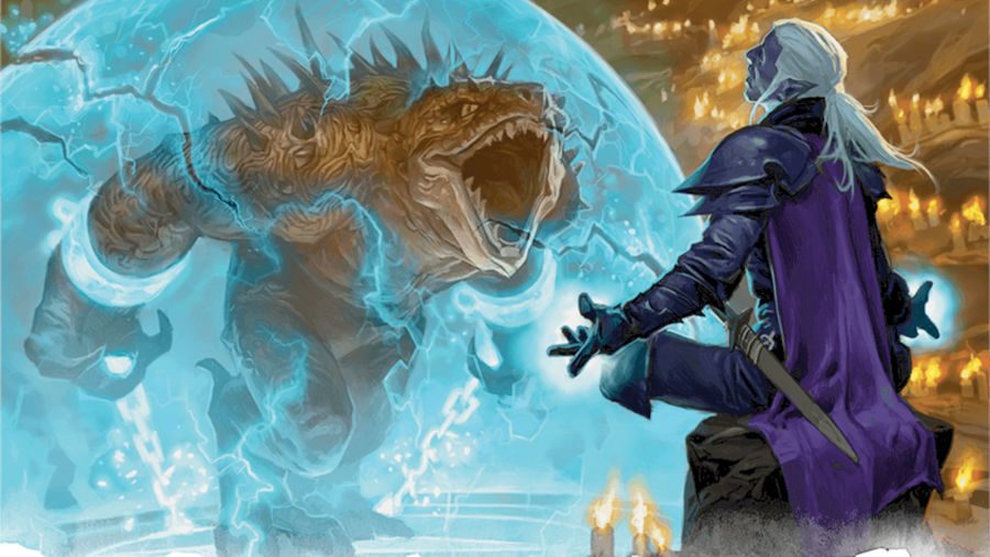 How to play Dungeons and Dragons a Wizard summoning a large creature