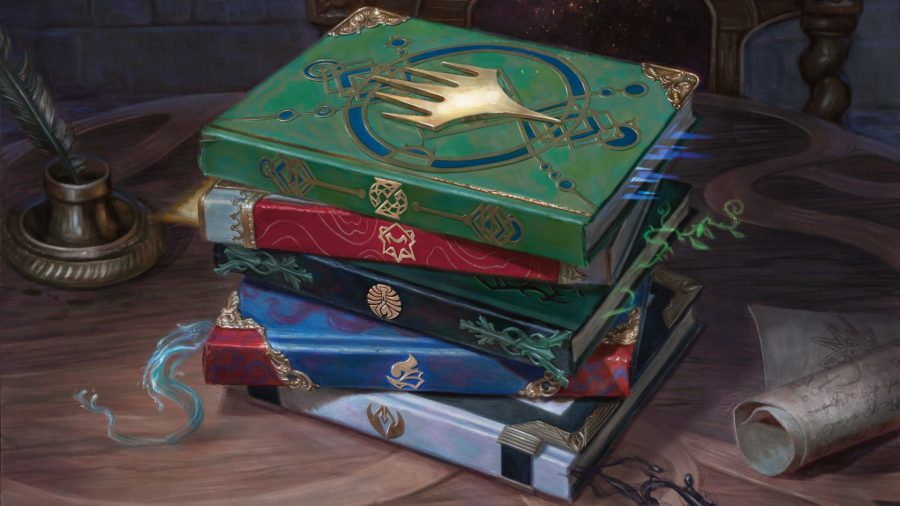How to play Dungeons and Dragons a stack of magical books