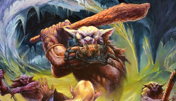 Magic: The Gathering Commander Legends a D&D Bugbear holding a club