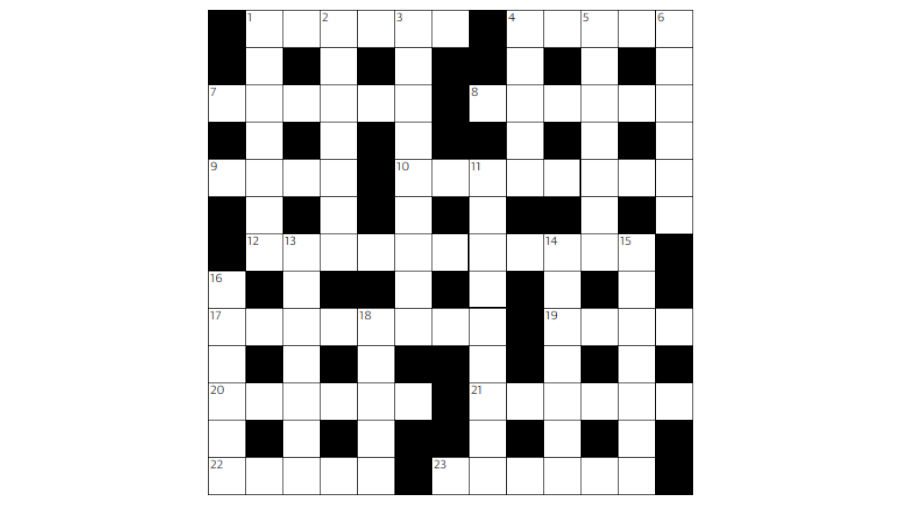 Memory games an empty crossword puzzle