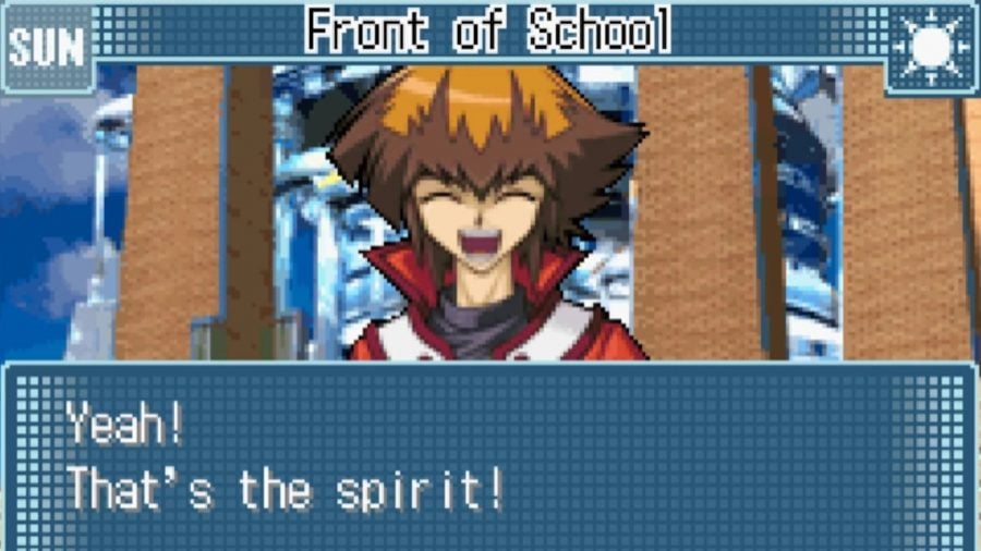 Best Yugioh games guide - screenshot from Yugioh Duel Academy showing a character dialog window