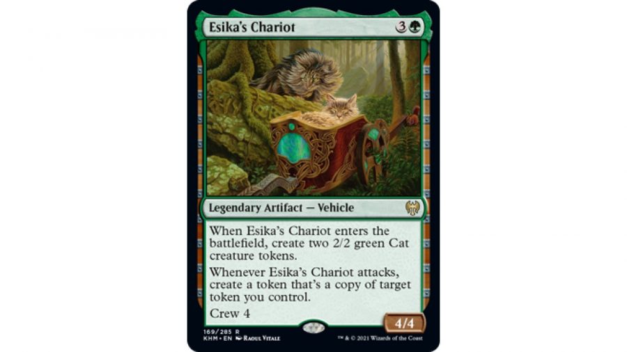 The best Magic: The Gathering cards of 2021 - Wizards of the Coast artwork from the card Esika's Chariot
