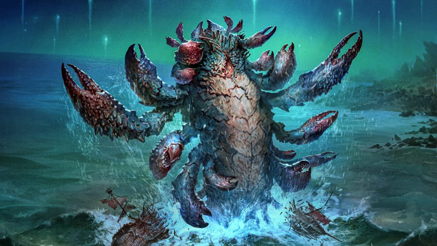 The top MTG standard decks have bonkers stories behind them - Wizards of the Coast artwork from the MTG card Hullbreaker Horror