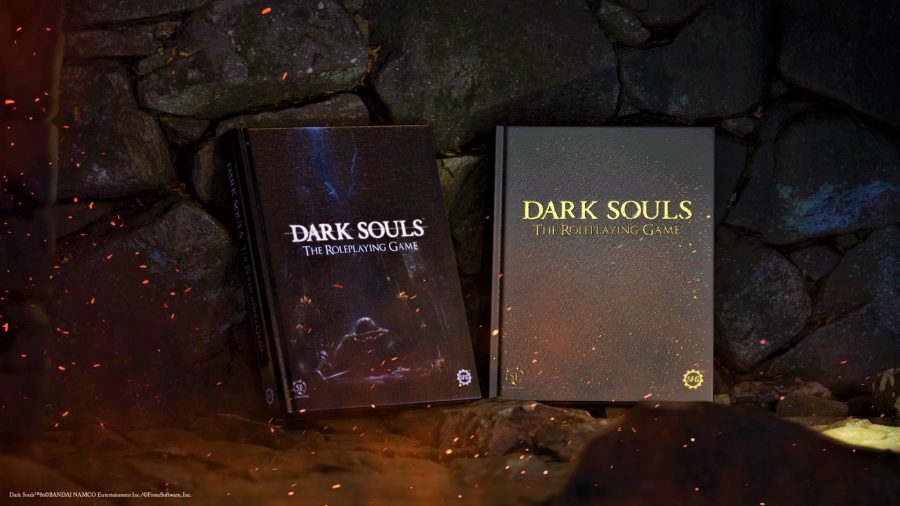 Dark Souls RPG interview rulebook and collector's edition promo photo